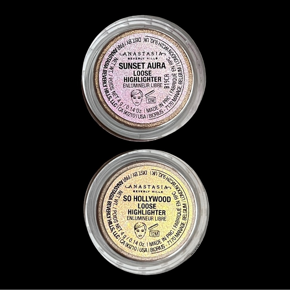 Anastasia Beverly Hills Face Loose Highlighters Sunset Aura & So Hollywood New - Picture 4 of 4